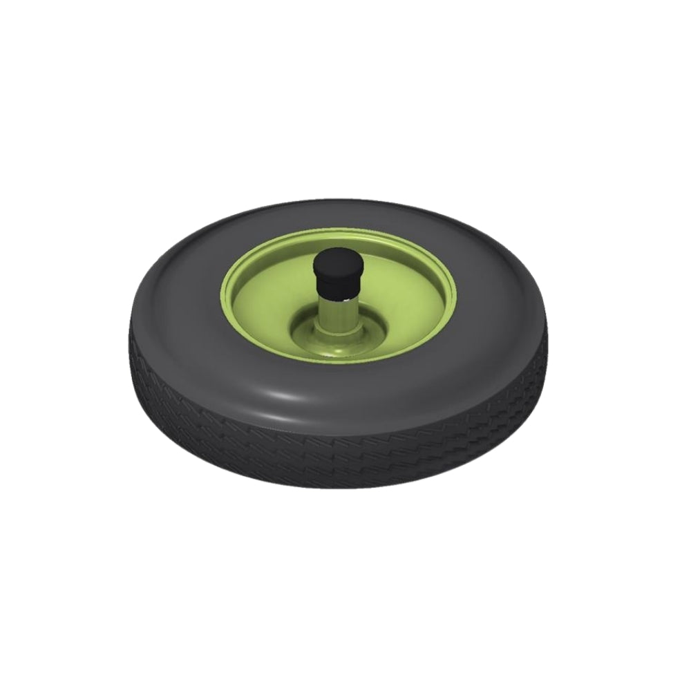 Amerex Wheel 16.0 Green Pneumatic with Hardware 6062