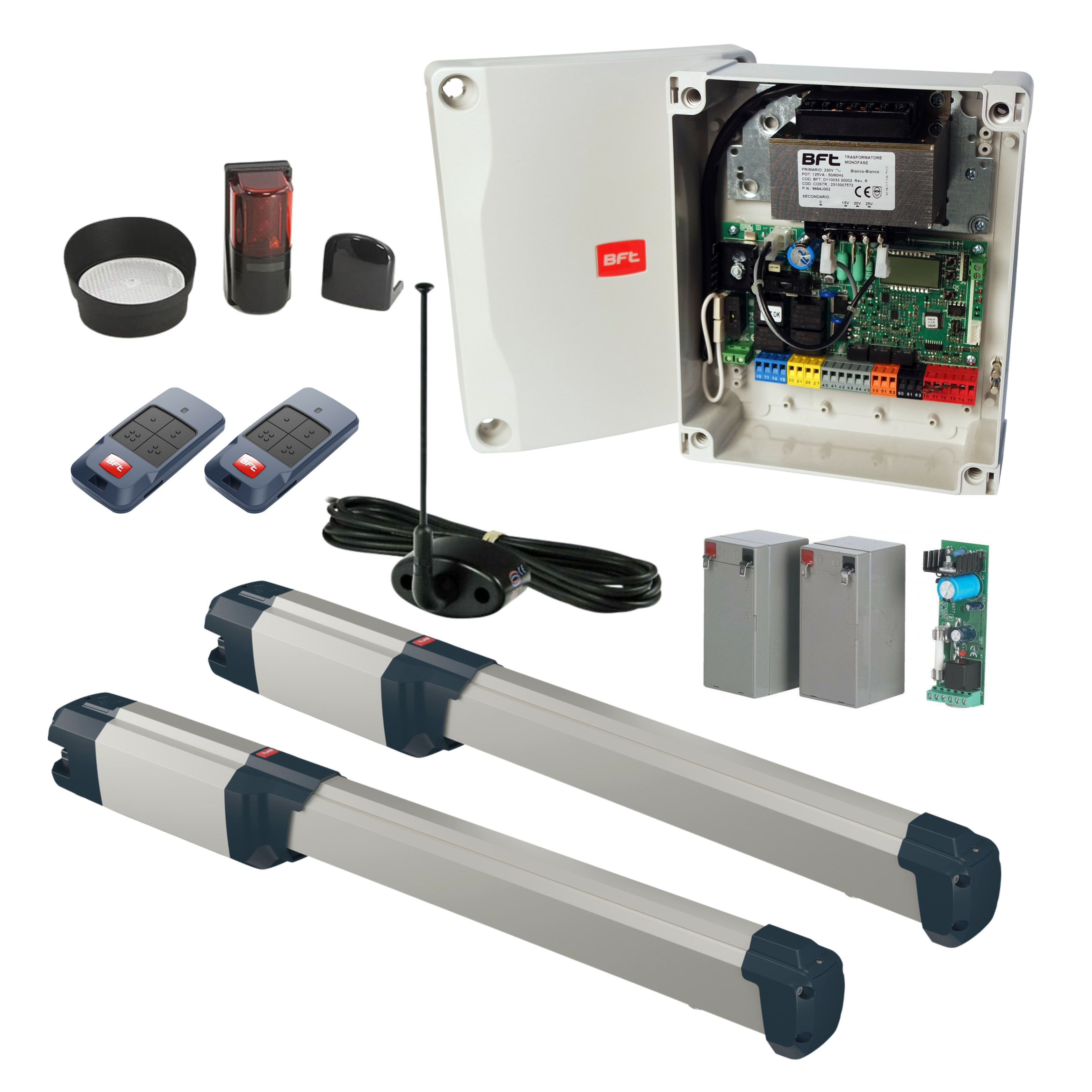 BFT Phobos BT B40 Dual Swing Gate Opener Kit | BFT-K-PHOBOS-D
