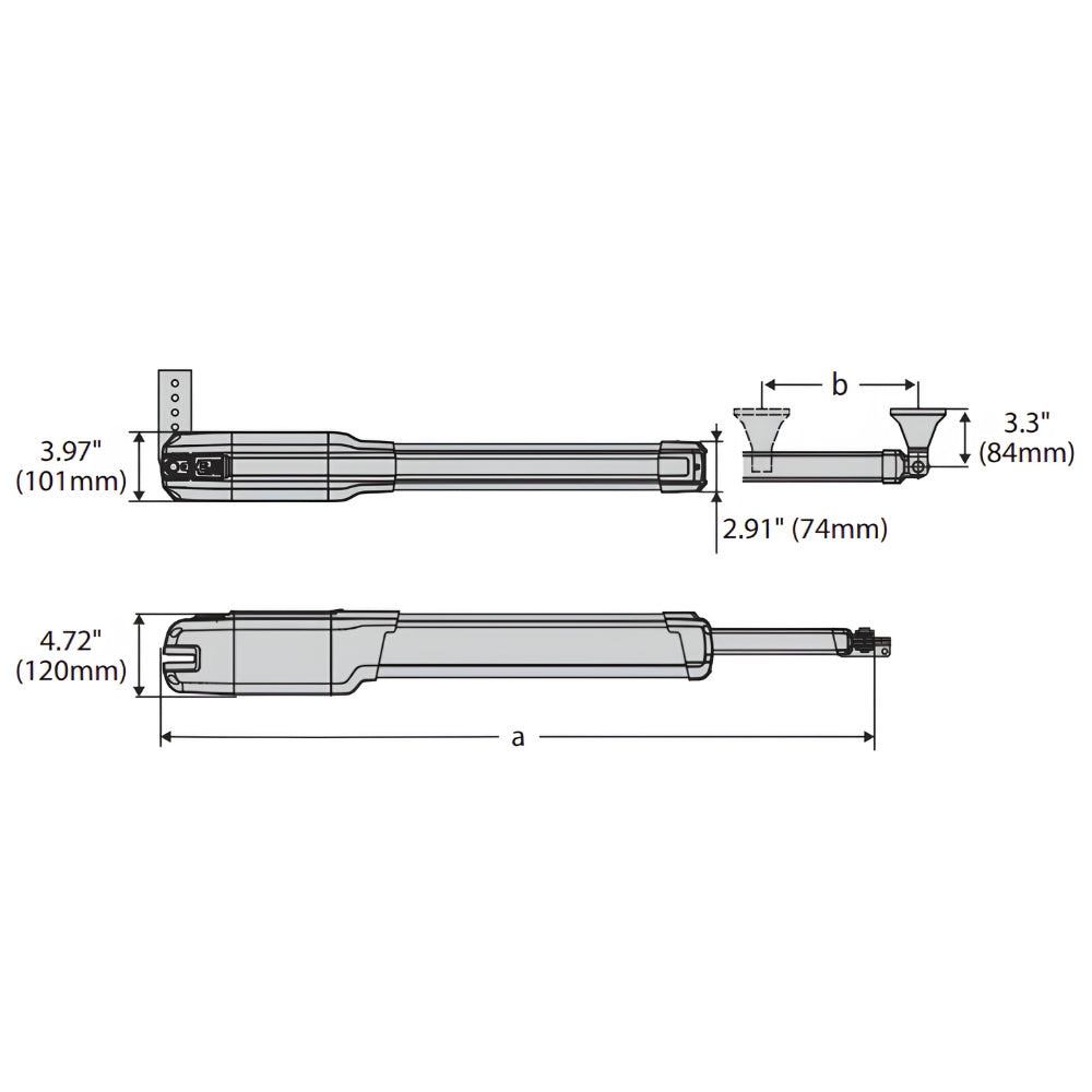 BFT P935128-00003 KUSTOS BT B40 USA Swing Gate Operator Only | ASE