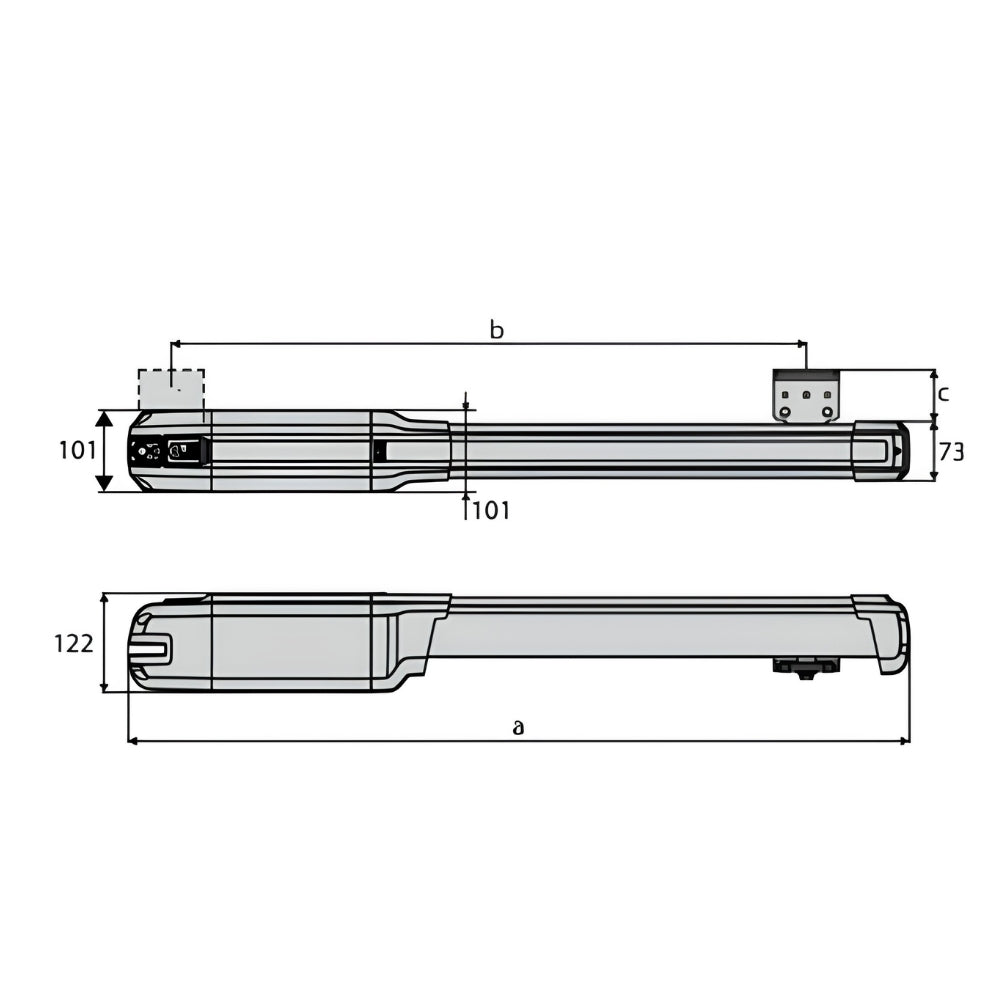 BFT P935129-00002 PHOBOS BT B25 24V Swing Gate Operator Only