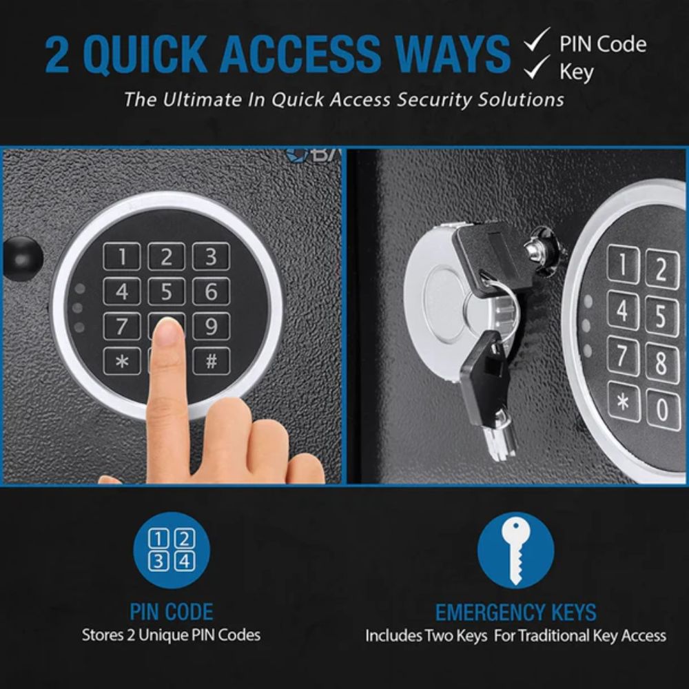 Barska 0.41 Cu. ft Digital Keypad Security Safe | All Security Equipment