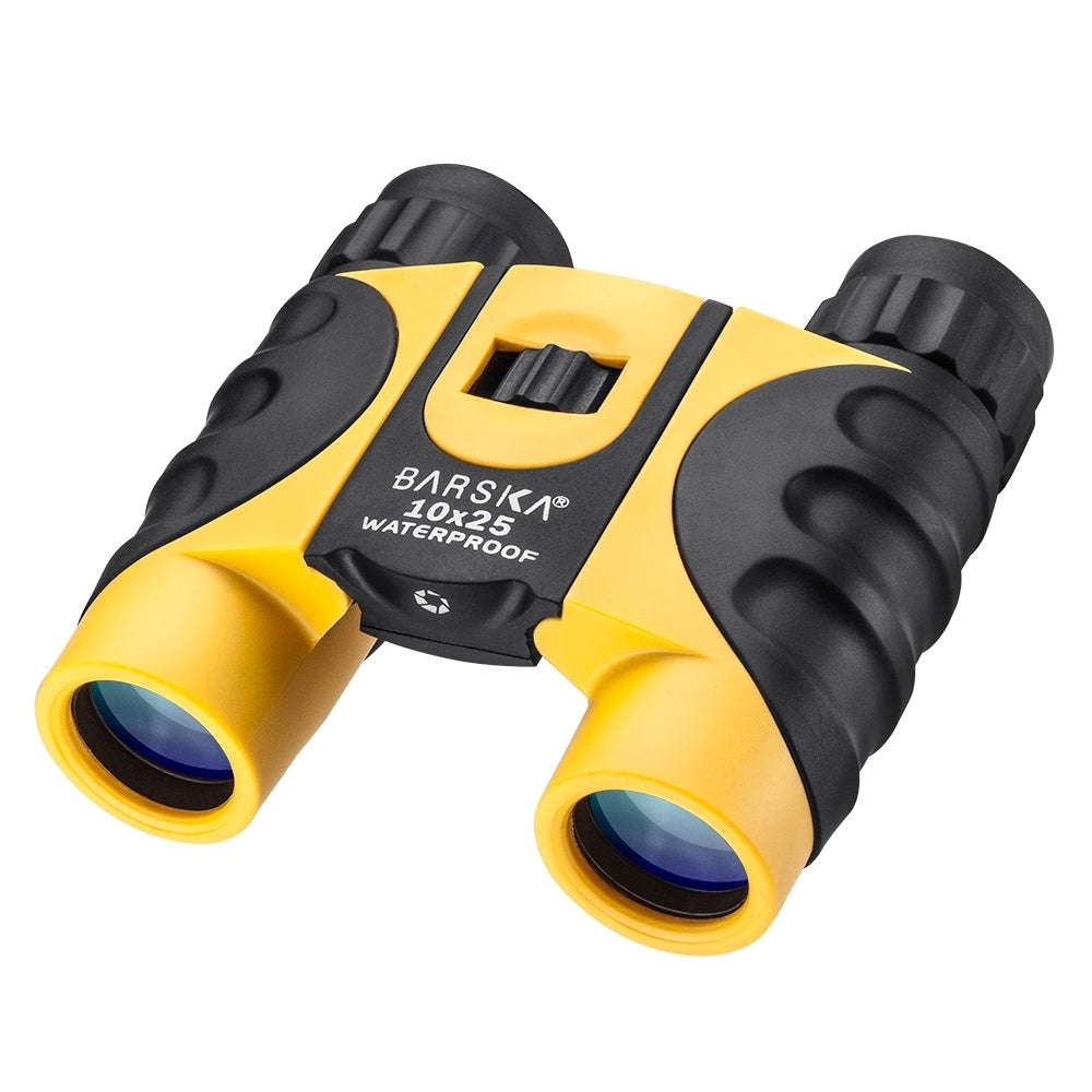 Barska 10x 25mm Colorado Yellow Waterproof Compact Binoculars CO10696