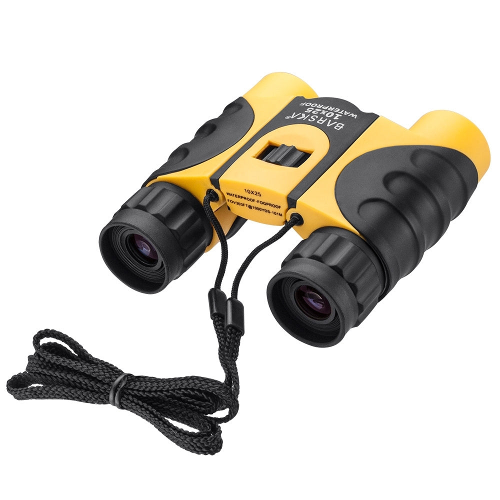 Barska 10x 25mm Colorado Yellow Waterproof Compact Binoculars CO10696