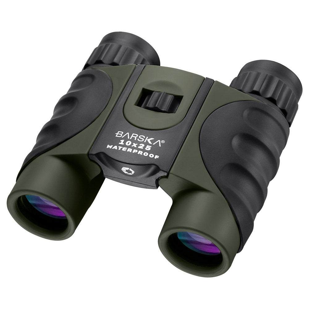 Barska 10x25mm Green Waterproof Compact Binoculars AB12723