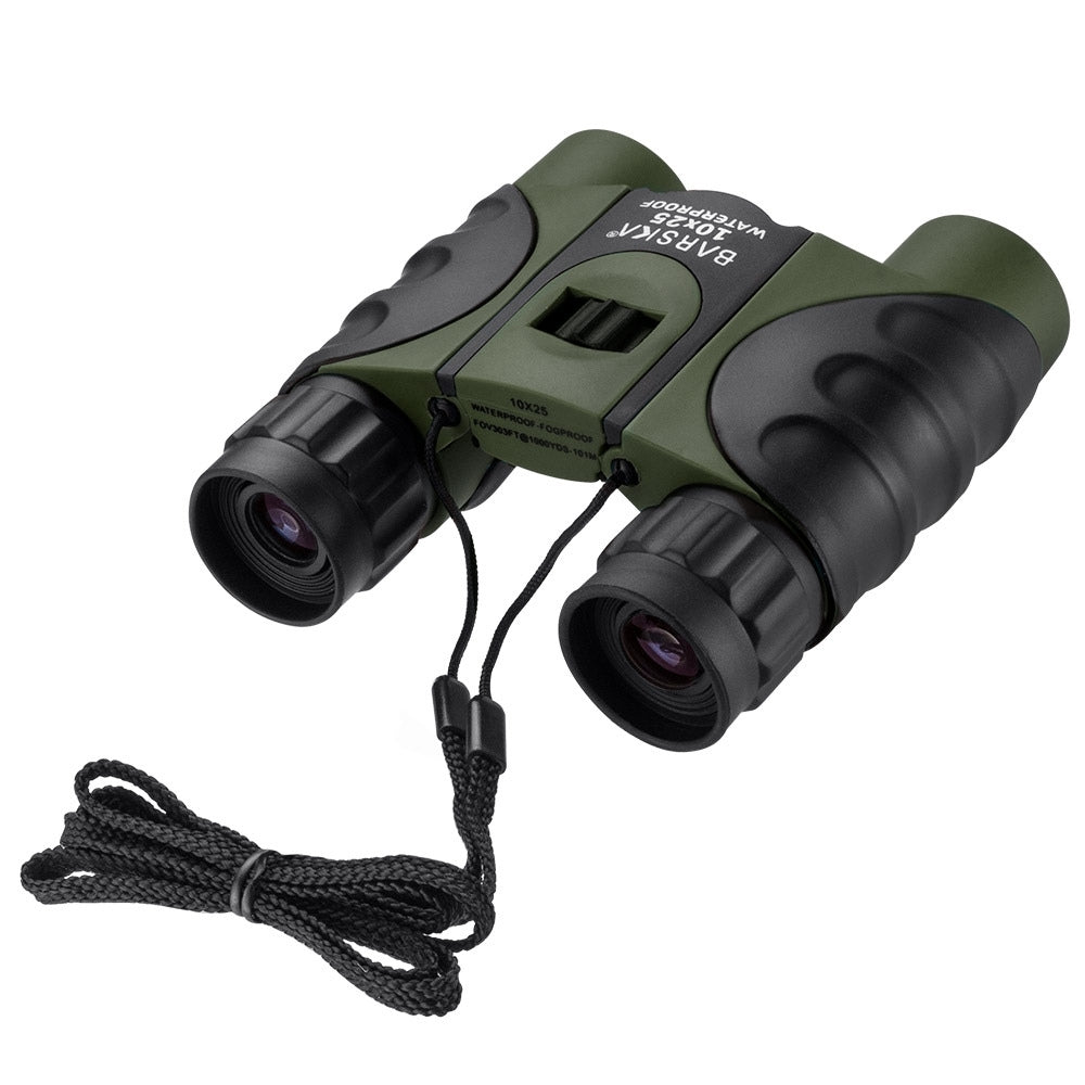 Barska 10x25mm Green Waterproof Compact Binoculars AB12723