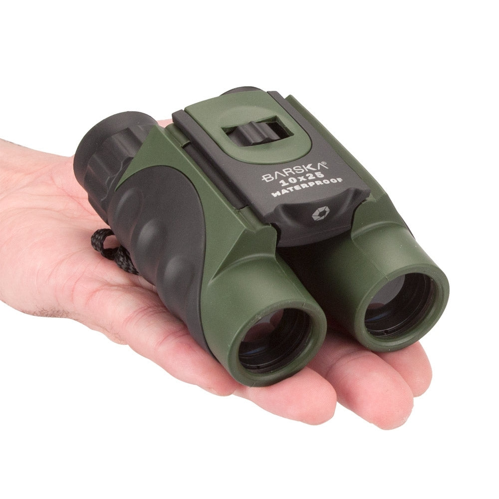 Barska 10x25mm Green Waterproof Compact Binoculars AB12723