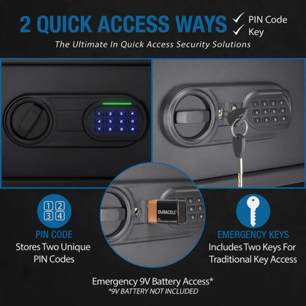 Barska AX13748 WL80 WardenLight 0.8 Cu. ft Digital Keypad Safe with Interior LED Light | All Security Equipment