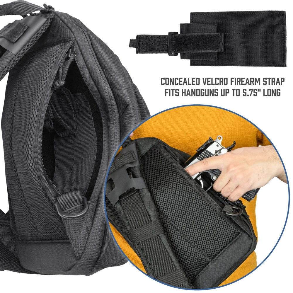 Barska BI14090 Loaded Gear GX-800 Tactical Crossbody Sling Bag | All Security Equipment