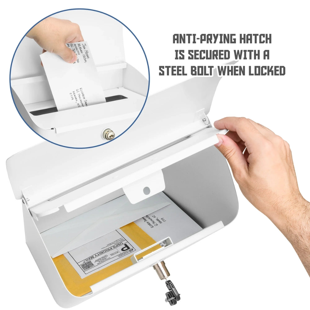 Barska CB14074 Wall-Mount Top Opening Mail Drop Box | All Security Equipment