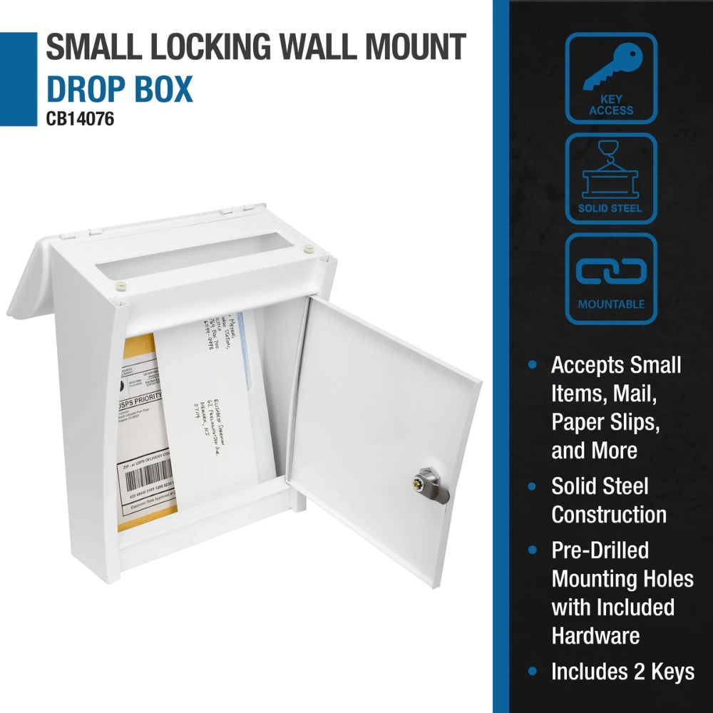 Barska CB14076 Small Locking Wall Mount Drop Box | All Security Equipment