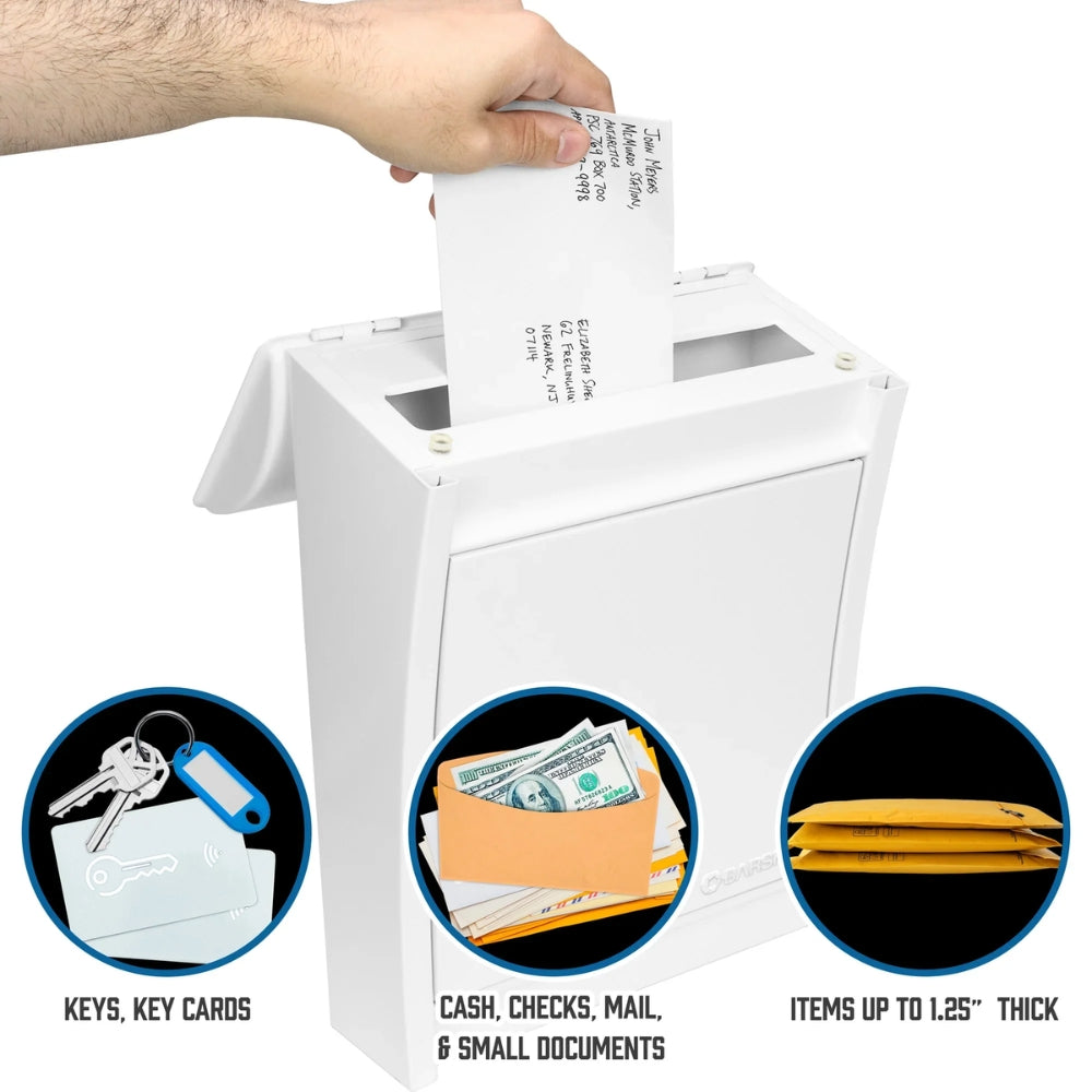 Barska CB14076 Small Locking Wall Mount Drop Box | All Security Equipment