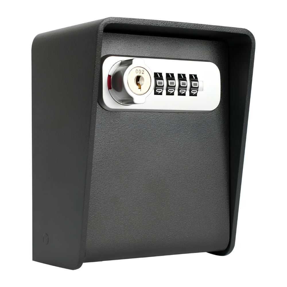 Barska CB14206 Wall-Mounted Key Lock Box with Combination and Key Lock | ASE