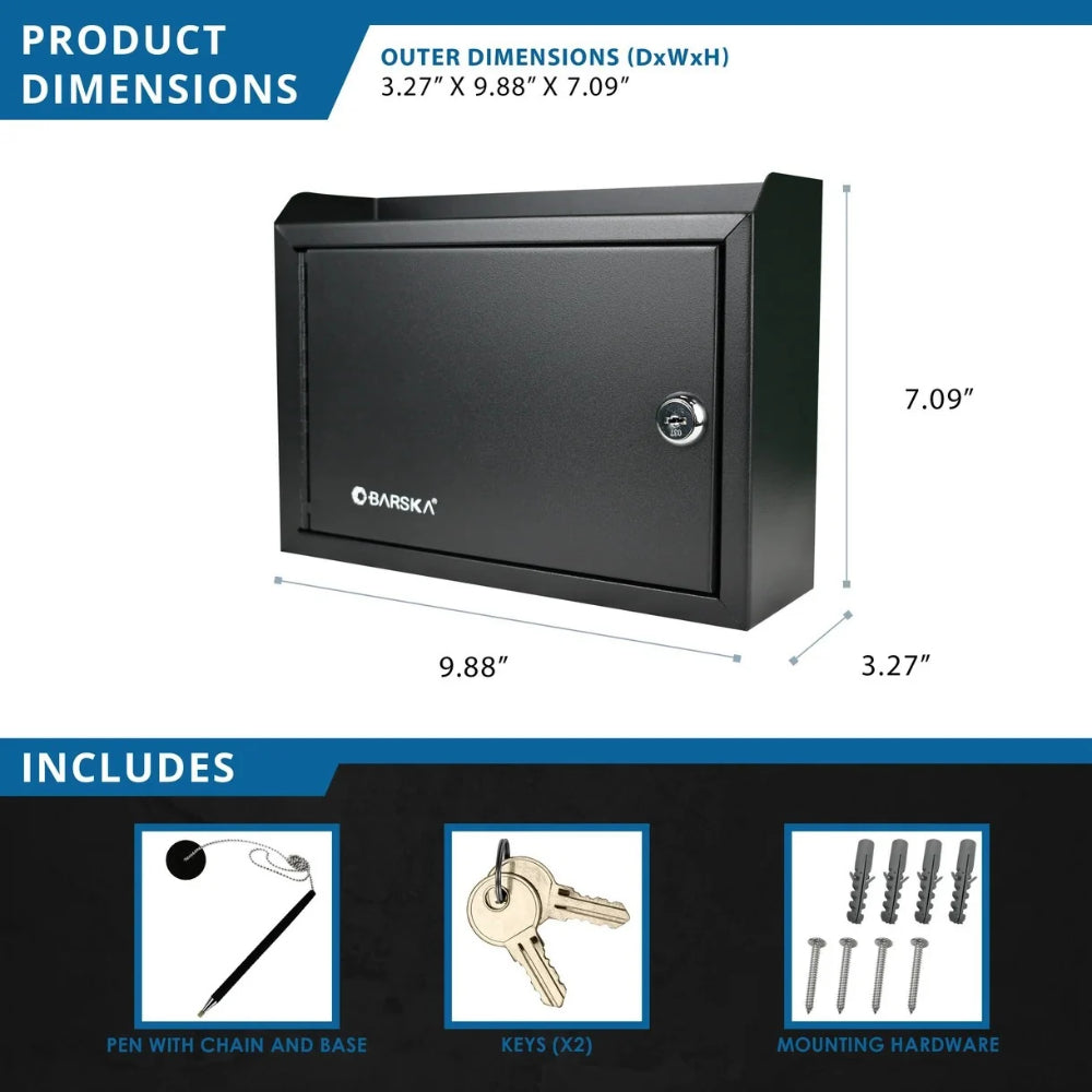Barska CB14244 Multi-Purpose Drop Box with Paper Holder | ASE