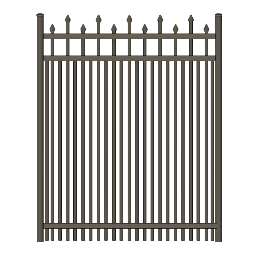 Residential Walk Gate 3’ H x 3’ W Aluminum California Style - iDeal (Bronze) | All Security Equipment