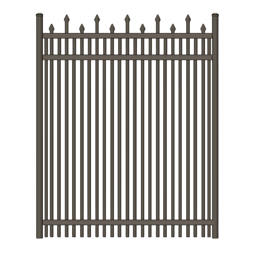 Parkway Walk Gate 4’ H x 3.5’ W Aluminum California Style - iDeal (Bronze) | All Security Equipment