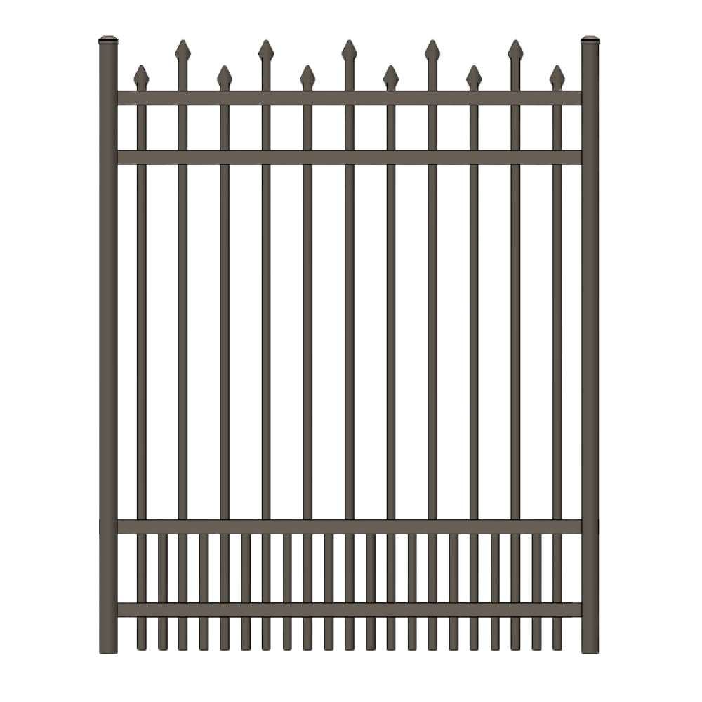 Parkway Walk Gate 6’ H x 6’ W Aluminum California Style - iDeal (Bronze) | All Security Equipment