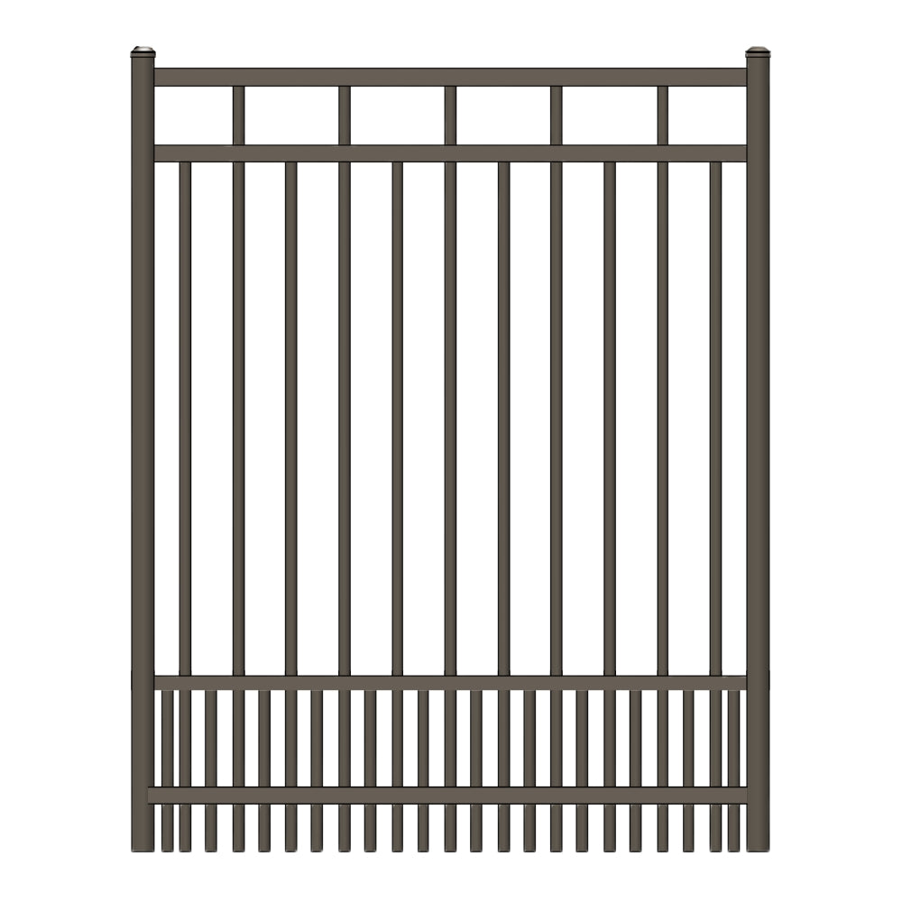 Parkway Walk Gate 5’ H x 4’ W Aluminum Carolina Style - iDeal (Bronze) | All Security Equipment