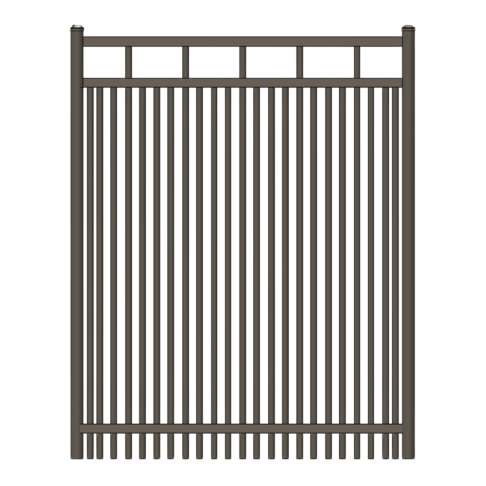 Parkway Walk Gate 5’ H x 4’ W Aluminum Carolina Style - iDeal (Bronze) | All Security Equipment