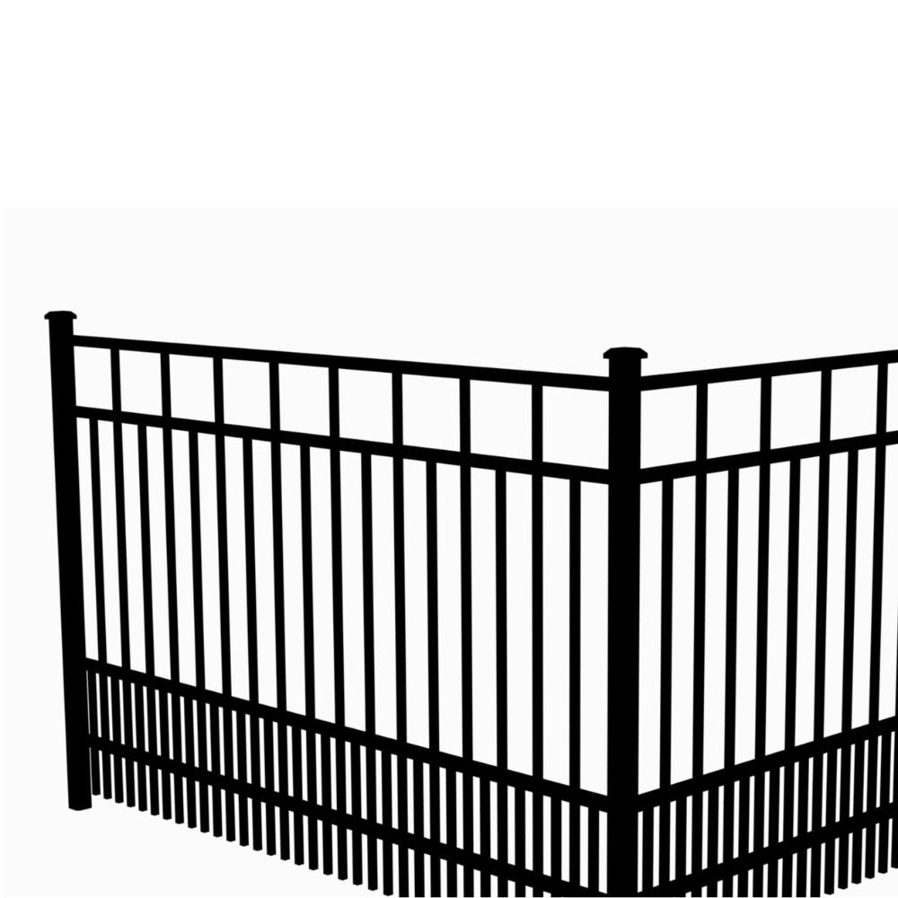 Residential Fence 3’ H x 6’ W Aluminum Carolina Style - iDeal