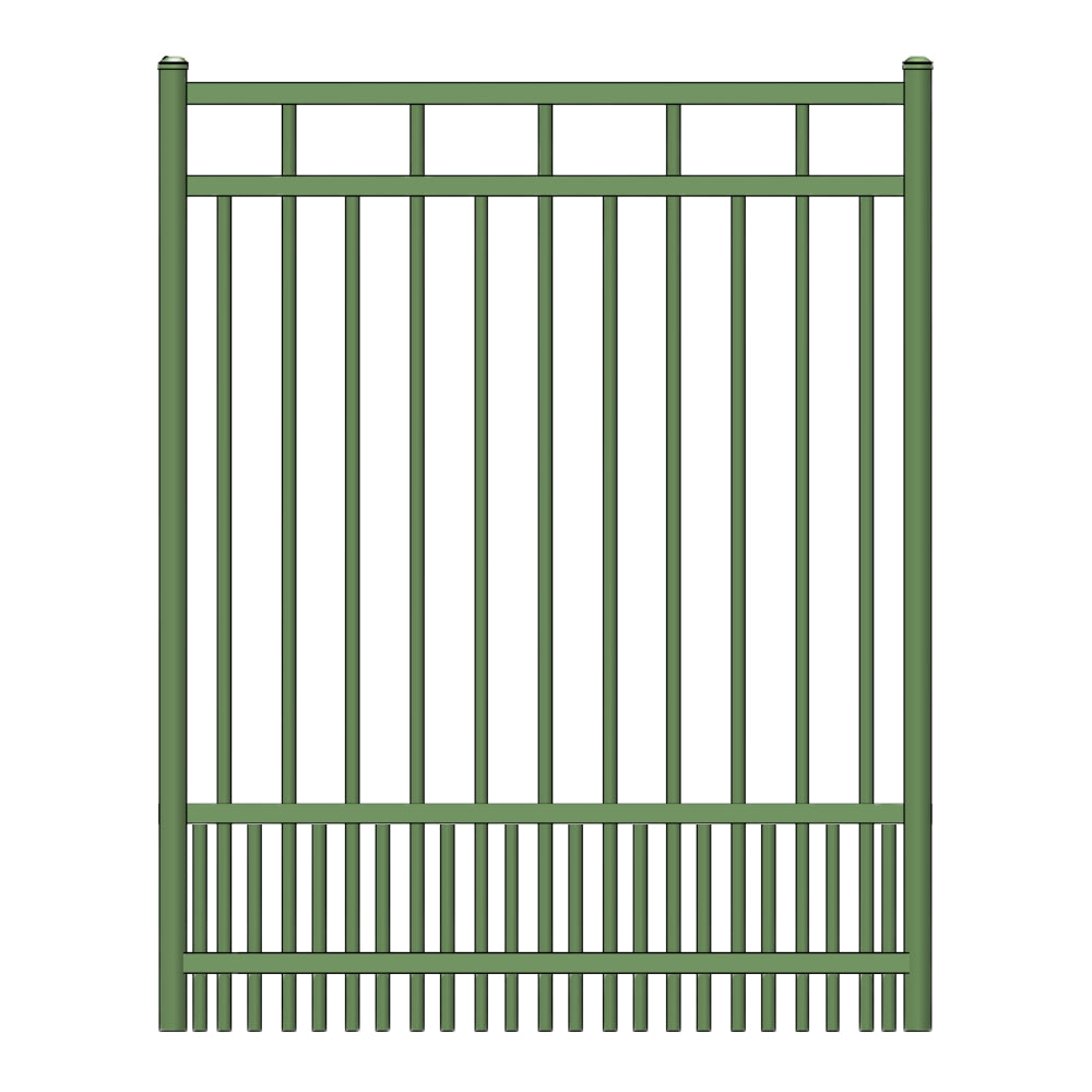 Commercial Walk Gate 3’ H x 3.5’ W Aluminum Carolina Style - iDeal (Hunter Green) | All Security Equipment