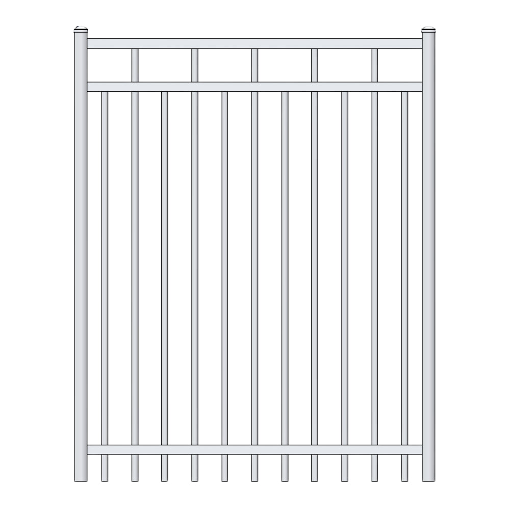 Parkway Walk Gate 4’ H x 3.5’ W Aluminum Carolina Style - iDeal (White) | All Security Equipment
