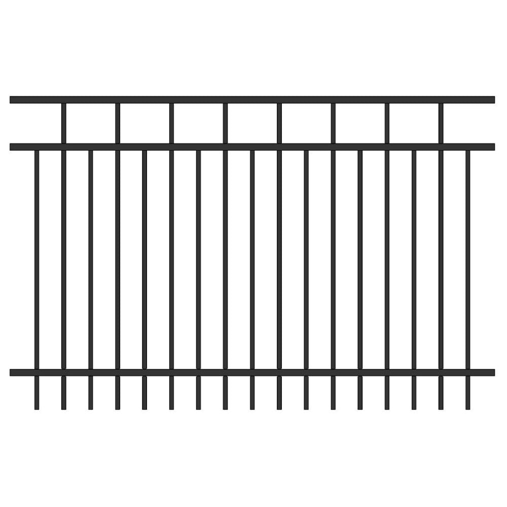 Commercial Fence 5’ H x 6’ W Aluminum Carolina Style - iDeal