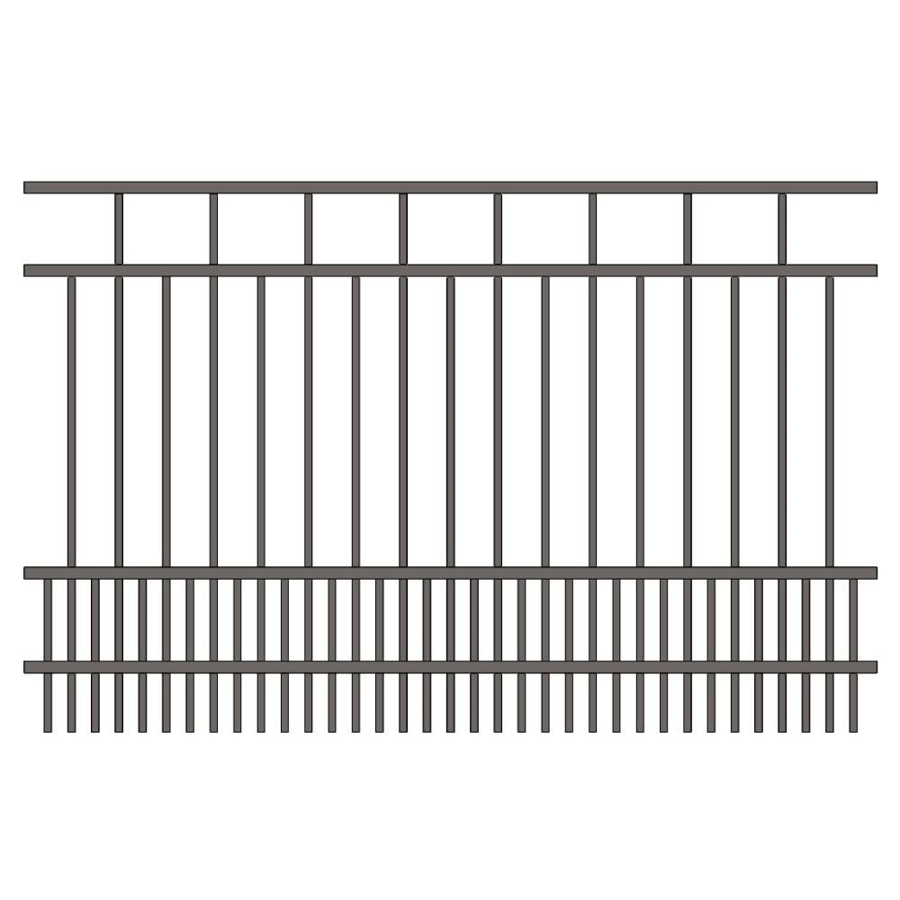 Commercial Fence 5’ H x 6’ W Aluminum Carolina Style - iDeal