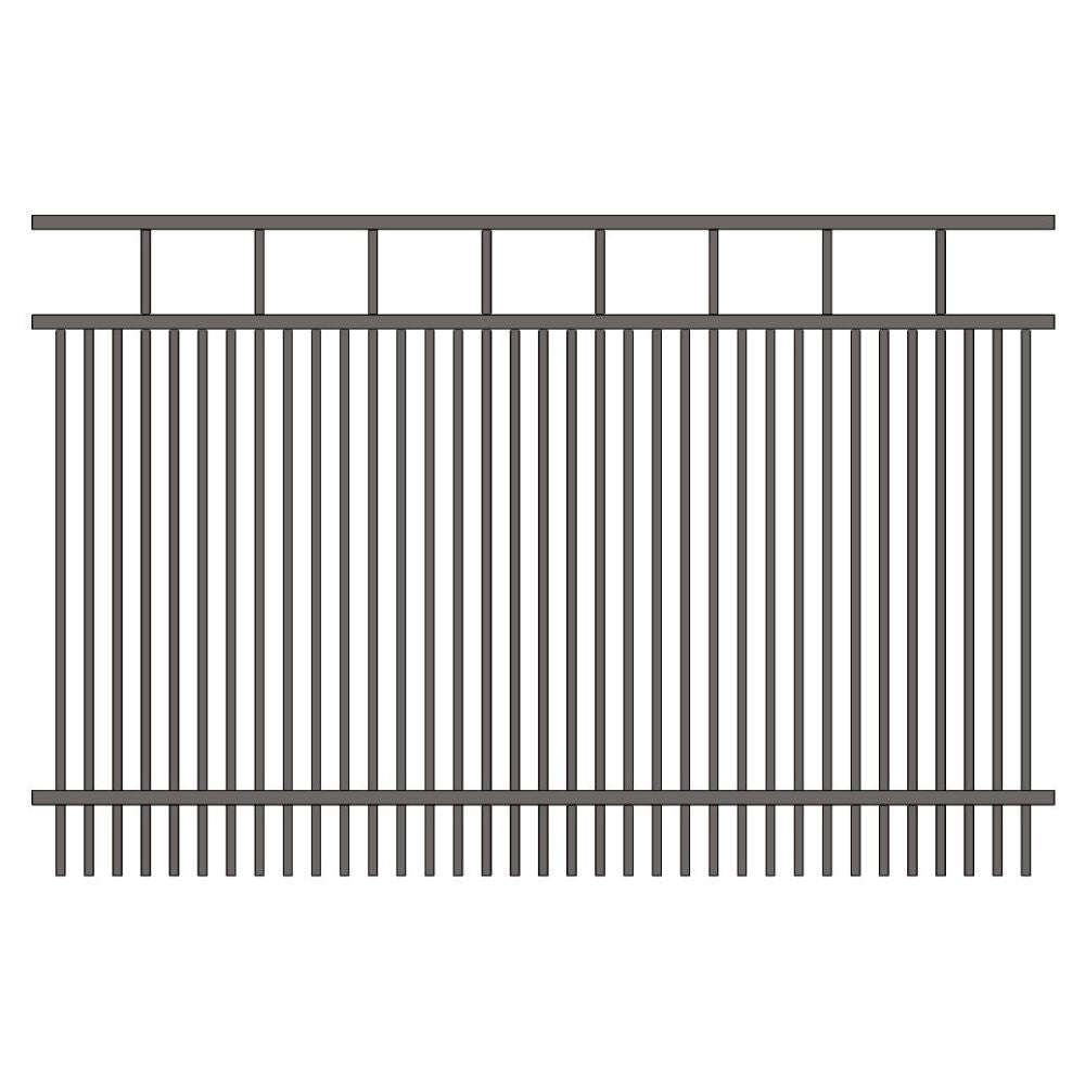 Commercial Fence 5’ H x 6’ W Aluminum Carolina Style - iDeal