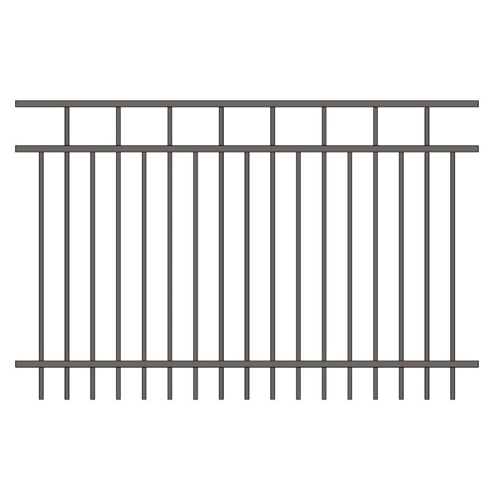 Commercial Fence 5’ H x 6’ W Aluminum Carolina Style - iDeal