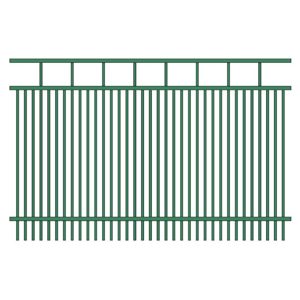 Commercial Fence 5’ H x 6’ W Aluminum Carolina Style - iDeal