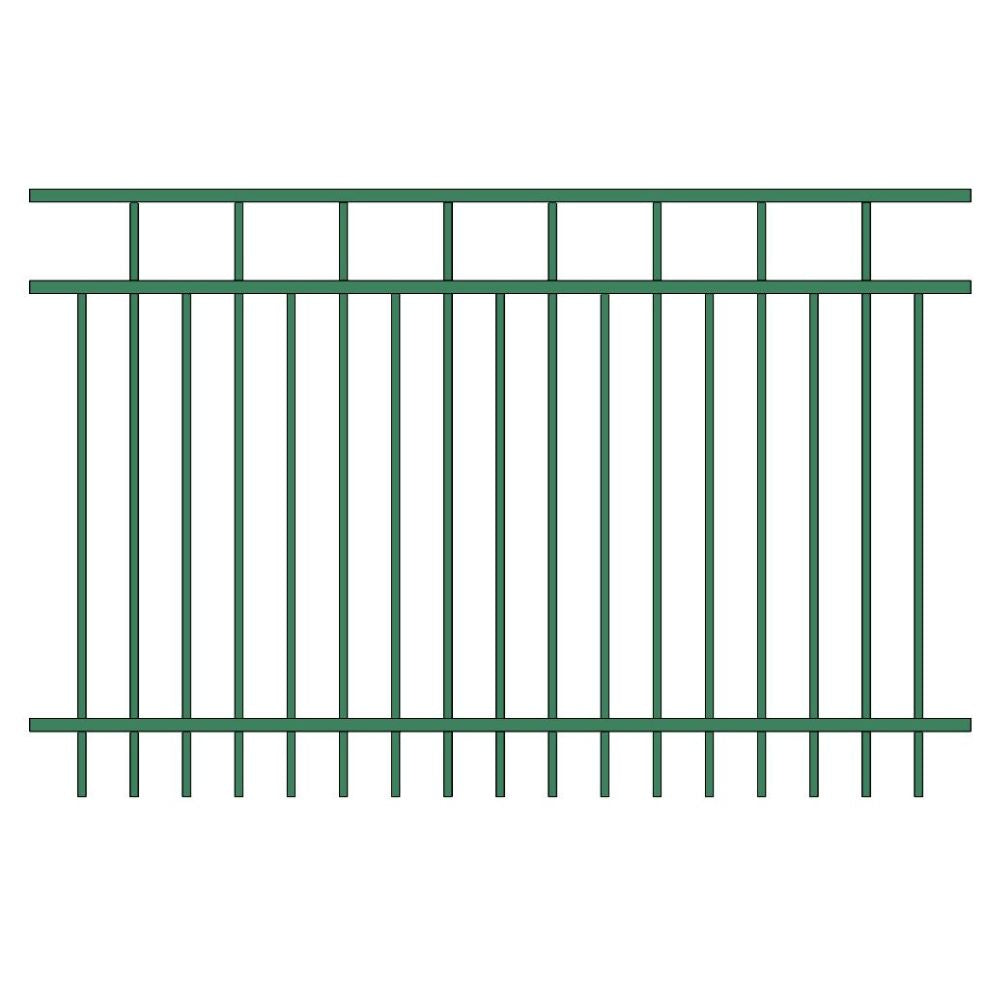 Commercial Fence 5’ H x 6’ W Aluminum Carolina Style - iDeal