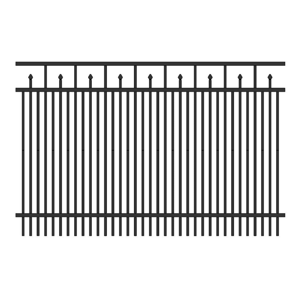 Commercial Fence 4’ H x 6’ W Aluminum Floridian Style - iDeal