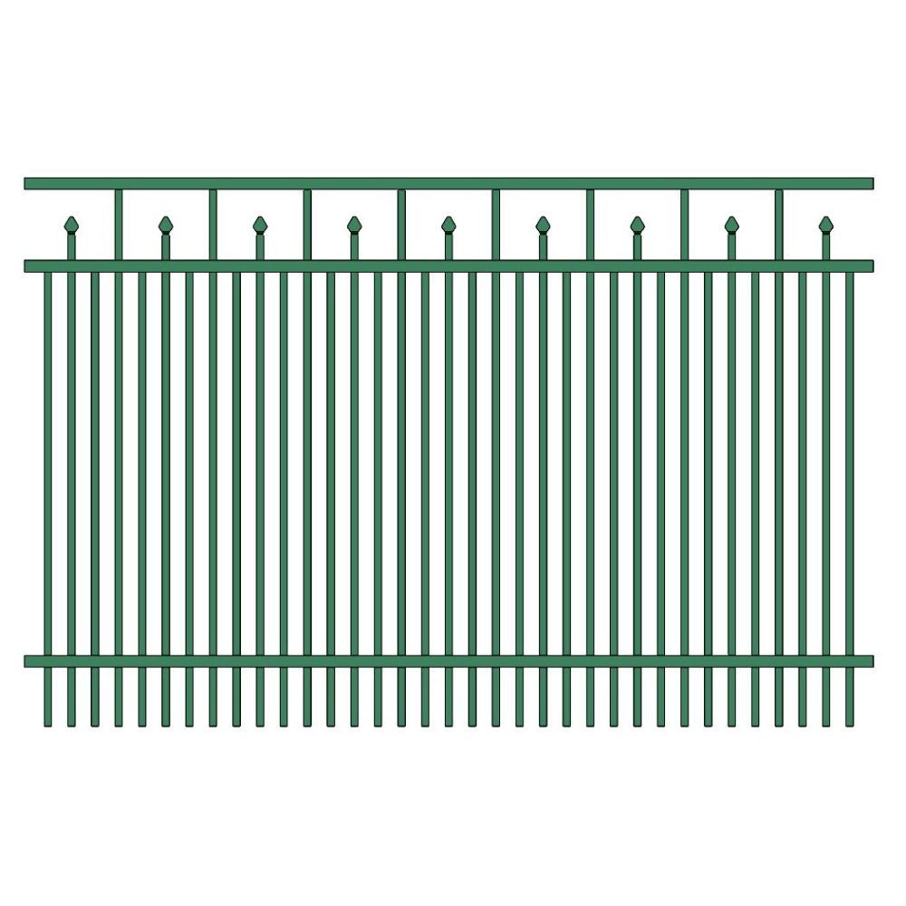 Commercial Fence 6’ H x 6’ W Aluminum Floridian Style - iDeal