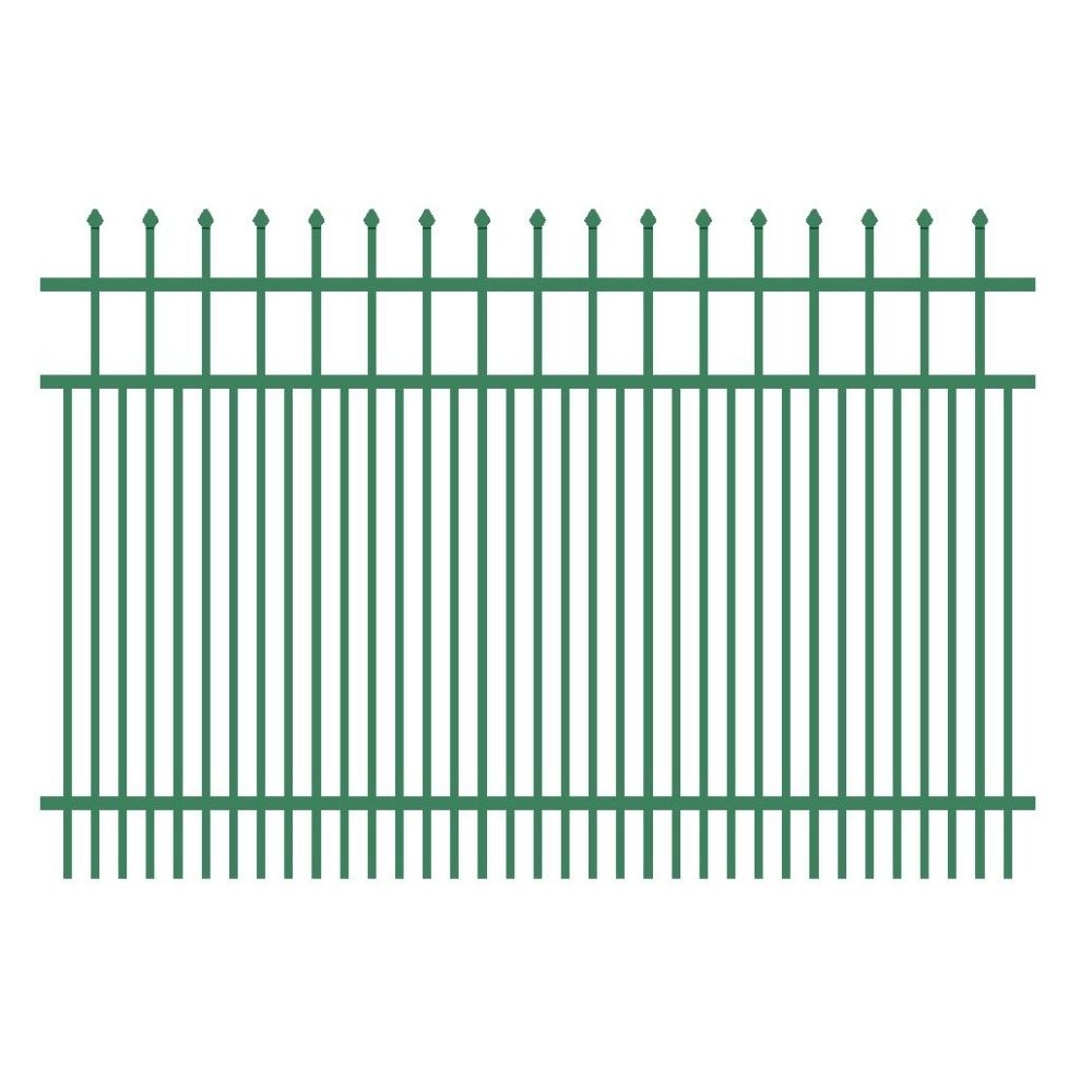 Commercial Fence 5’ H x 6’ W Aluminum Maine Style - iDeal