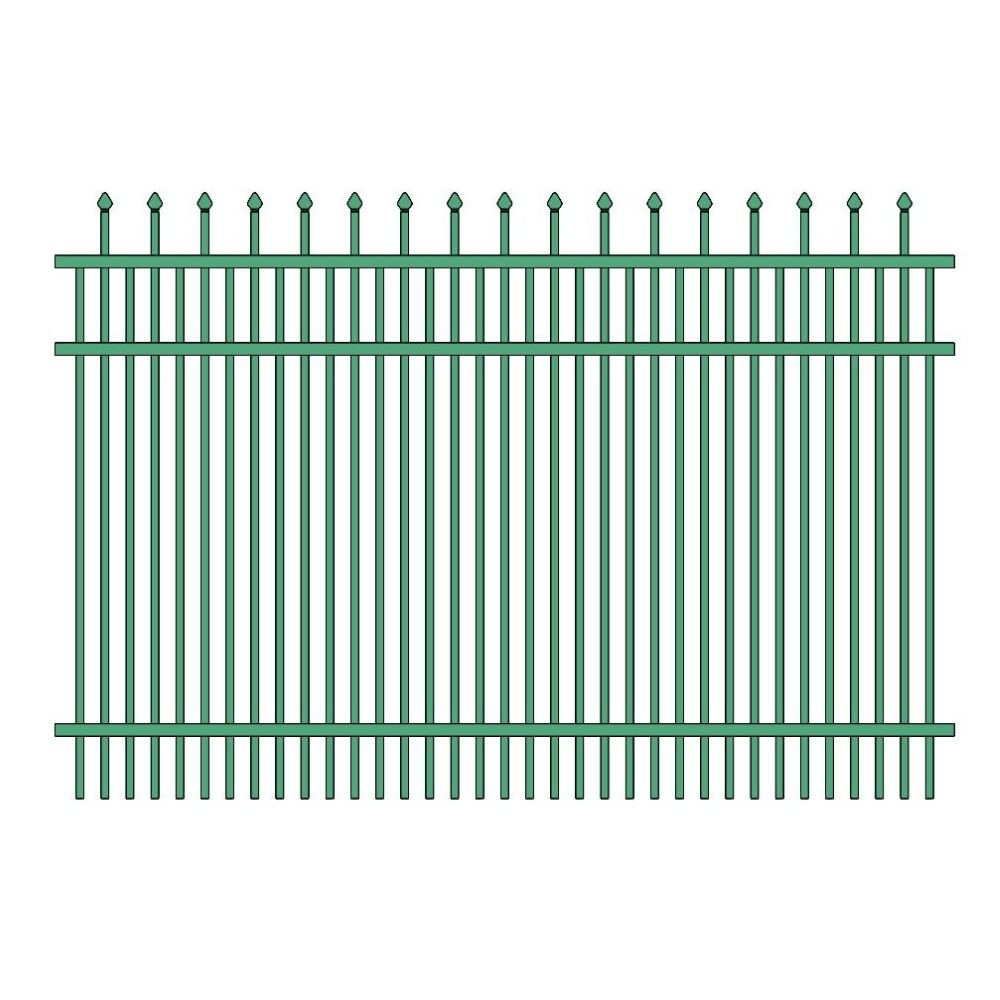 Commercial Fence 4’ H x 6’ W Aluminum Maine Style - iDeal