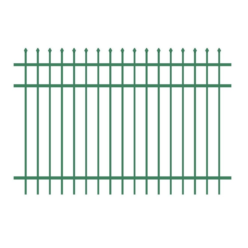 Commercial Fence 4’ H x 6’ W Aluminum Maine Style - iDeal