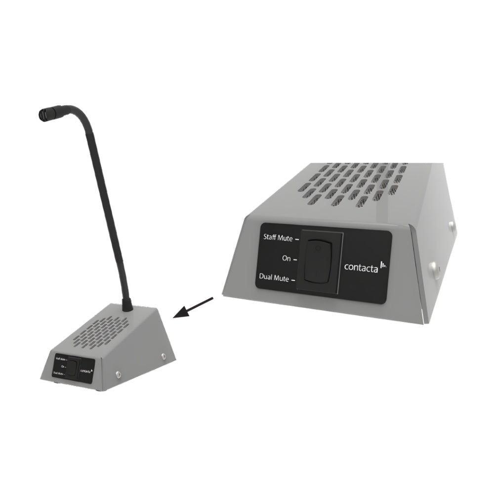 Contacta STS-K022 Window-Mounted Intercom Kit (Level 3 Ballistic-Rated) | All Security Equipment