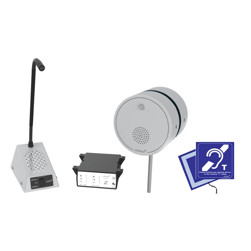 Contacta STS-K022 Window-Mounted Intercom Kit (Level 3 Ballistic-Rated) | All Security Equipment