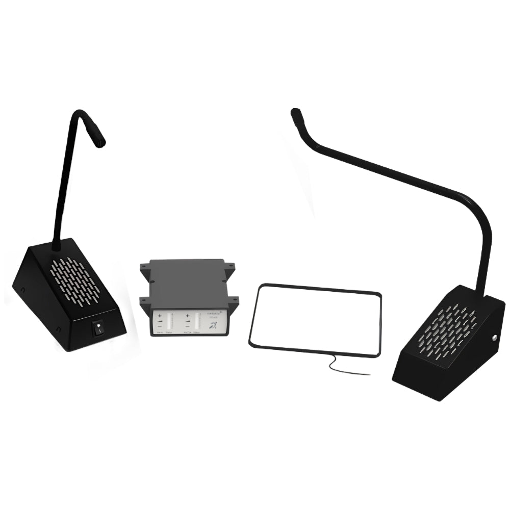 Contacta STS-K035 Curved Microphone Window Intercom Kit | All Security Equipment