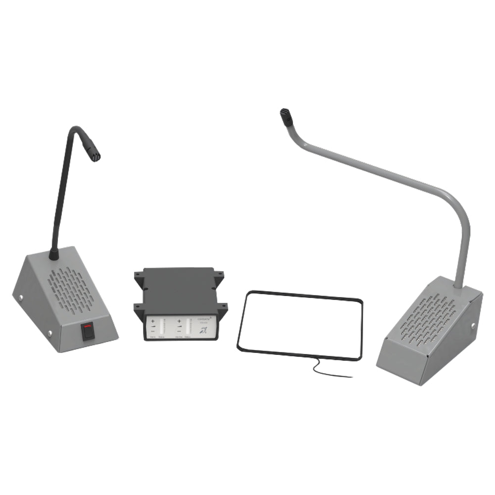 Contacta STS-K035 Curved Microphone Window Intercom Kit | All Security Equipment