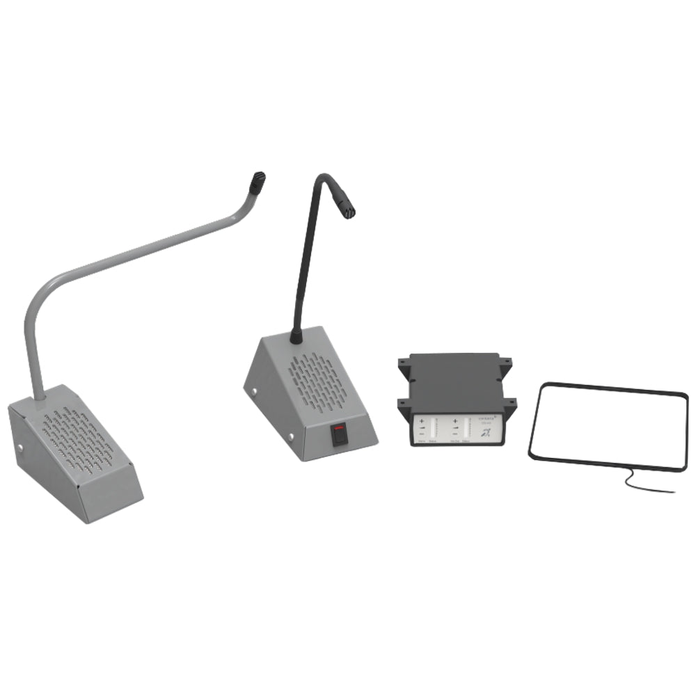 Contacta STS-K035 Curved Microphone Window Intercom Kit | All Security Equipment