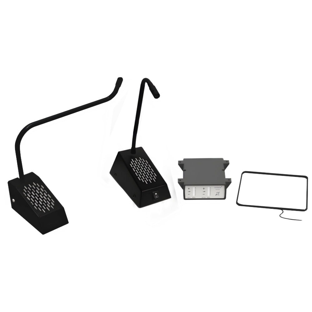 Contacta STS-K035 Curved Microphone Window Intercom Kit | All Security Equipment
