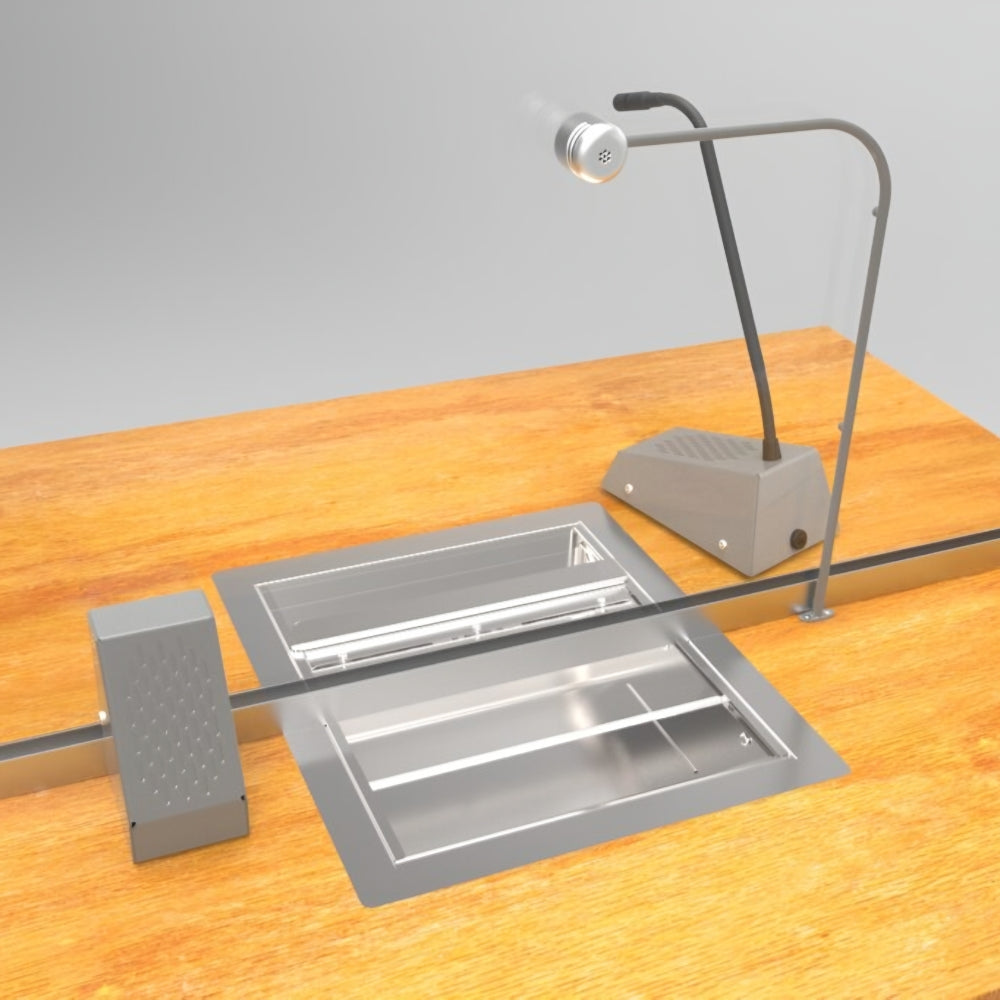 Contacta STS-K058 Bent Window-Mounted Microphone  Intercom Kit | All Security Equipment