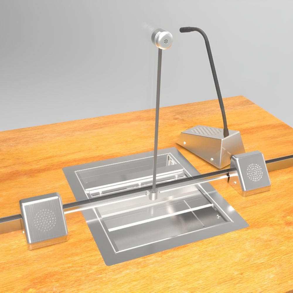 Contacta STS-K060 Stainless Bridge Bar Window Intercom Kit | All Security Equipment