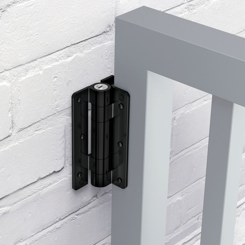 D&D Technologies Self-Closing Aluminum Hinge - Pair KF3A1BL