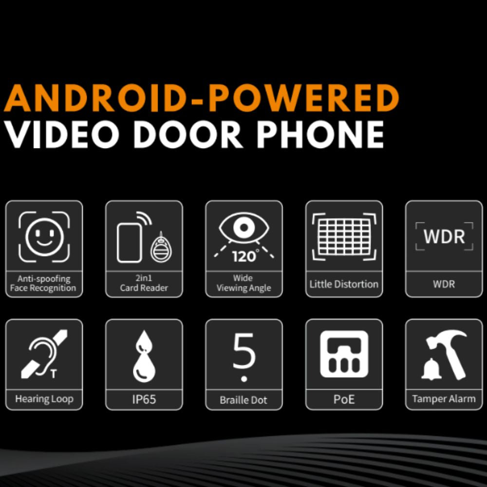 DNAKE S615/F 4.3” Facial Recognition Android Doorphone (Flush Mount)| All Security Equipment