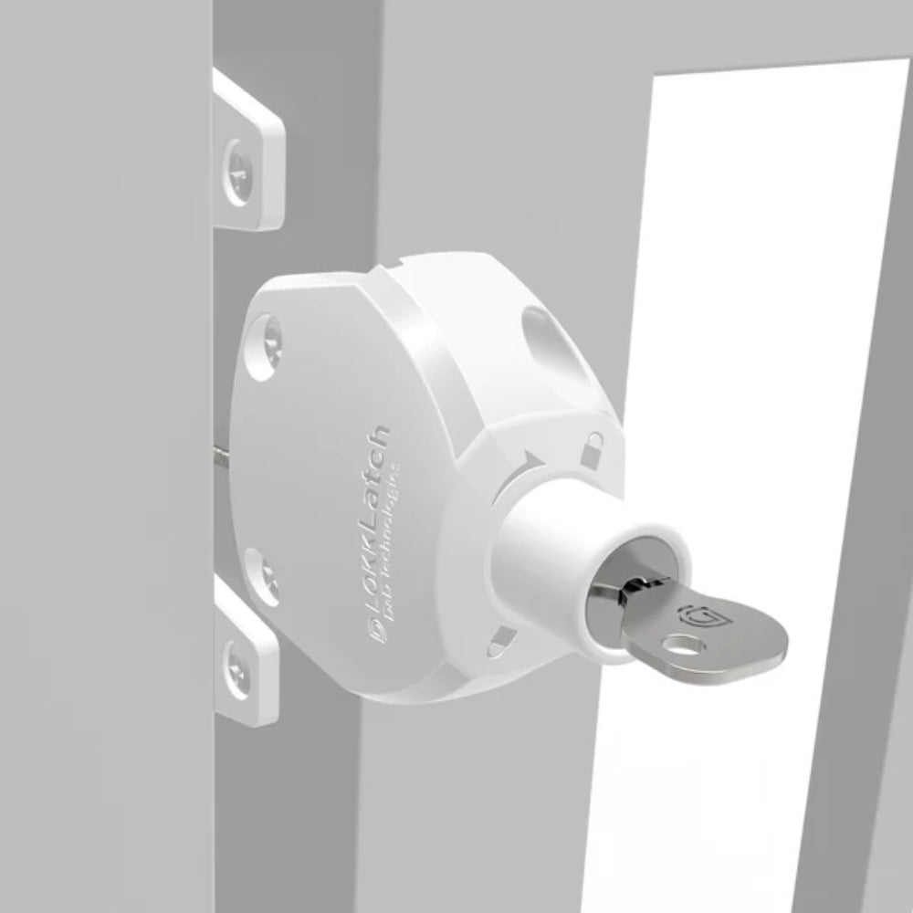 D&D Technologies LL3BW LokkLatch Series 3 EAB Kit Only (White) | All Security Equipment