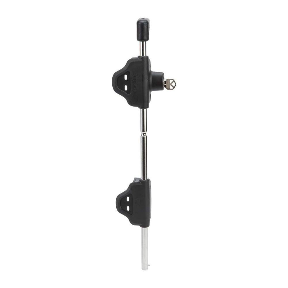 D&D Technologies LokkBolt Drop Bolt for Metal Gates Keyed-Alike Black