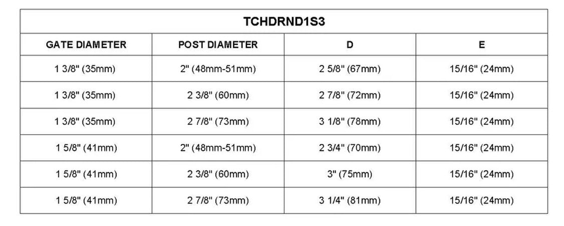 D&D Technologies TruClose Round Heavy-Duty Hinge (35 & 41MM) | DND-TCHDRND1S3
