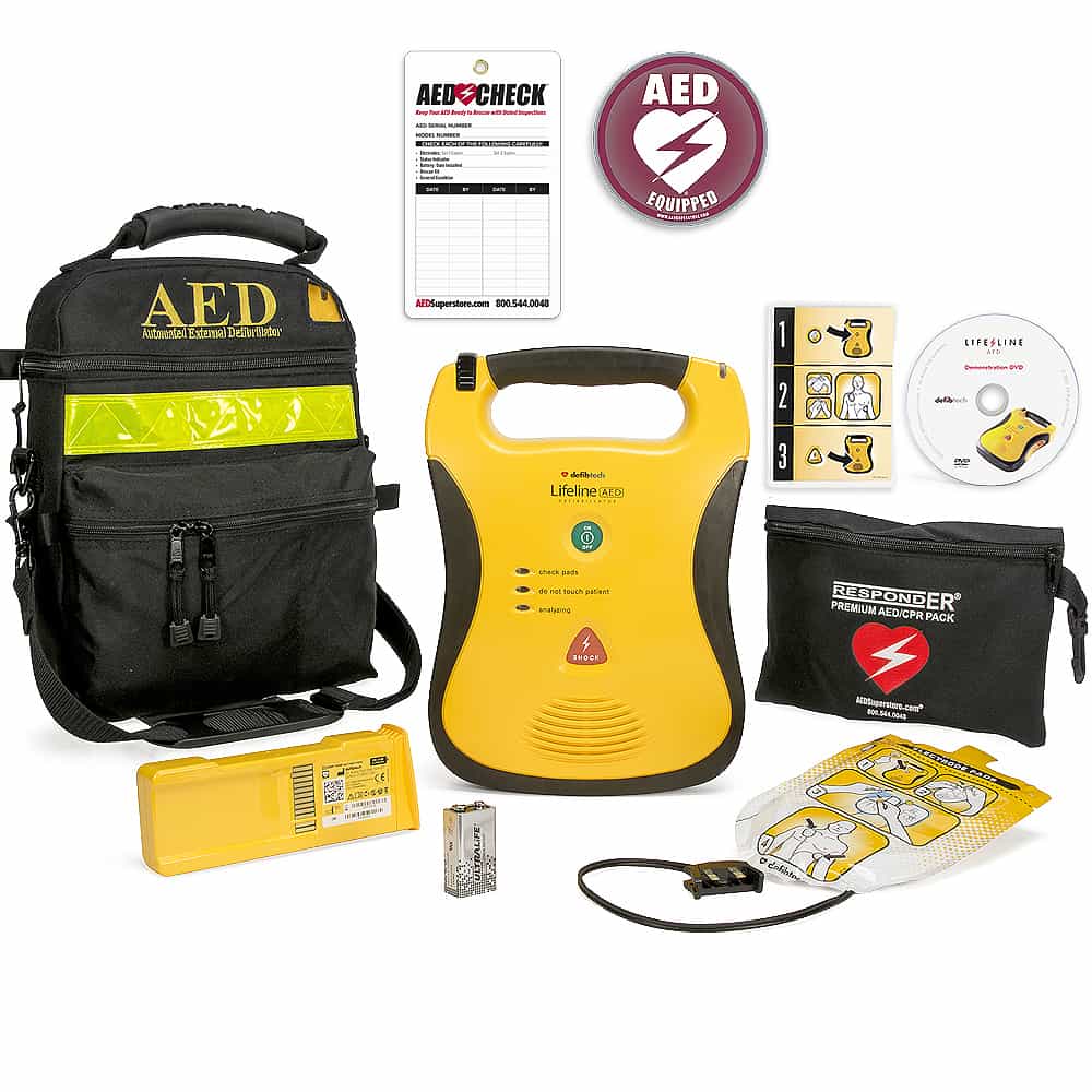 Defibtech DCF-100 Lifeline Semi-Auto AED Kit | All Security Equipment